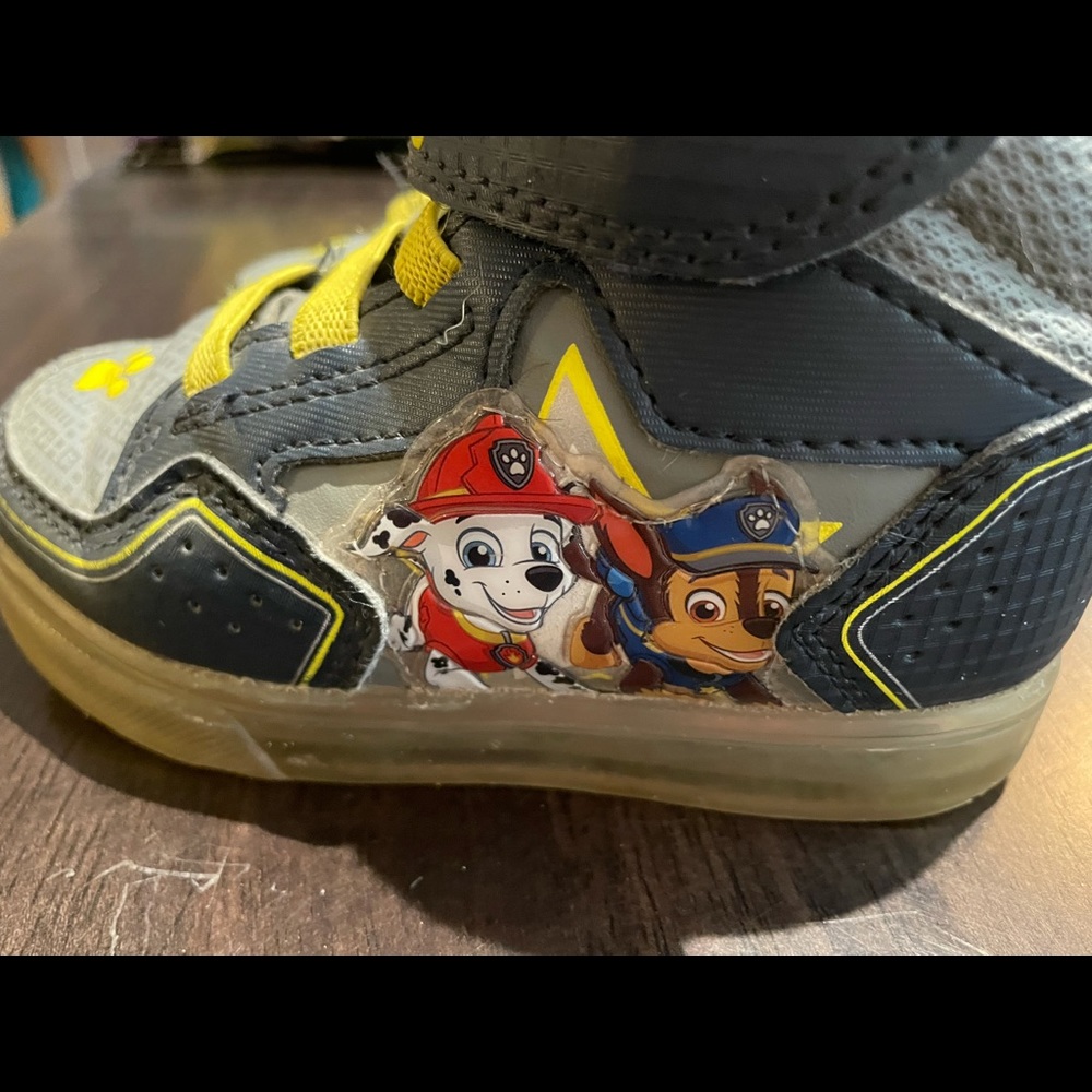 Paw Patrol high tops. Size 7.